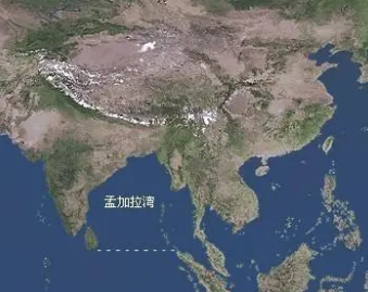 最大的海湾是不是孟加拉湾？有多大？