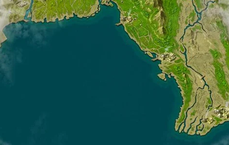 世界最大的海湾在什么地方?有多少面积？  