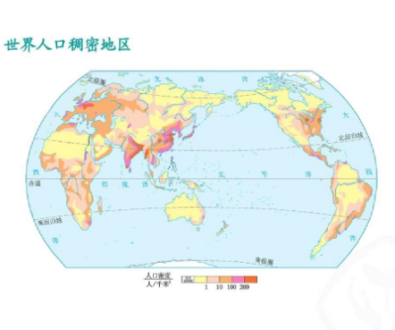 世界人口最稠密的四大地区是哪里？有多少人口？